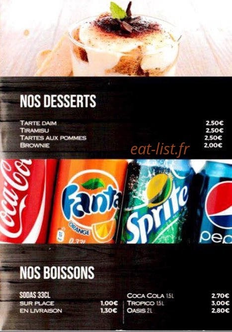 5Pizz — carte page 6