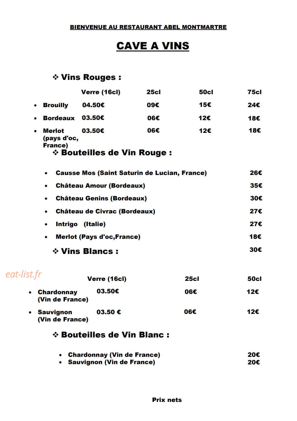 Abel Montmartre — carte page 5