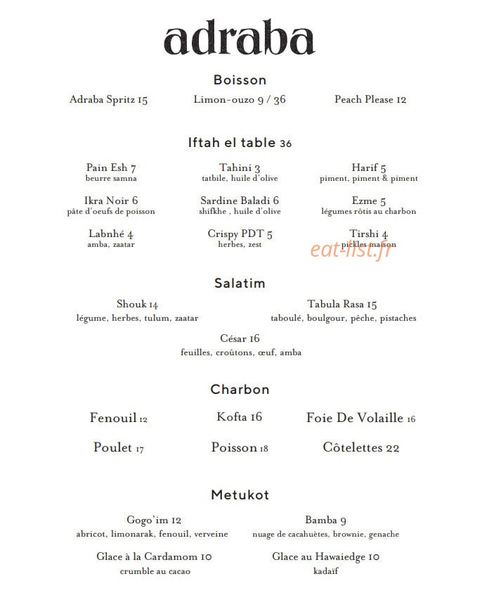 Adraba — carte page 5