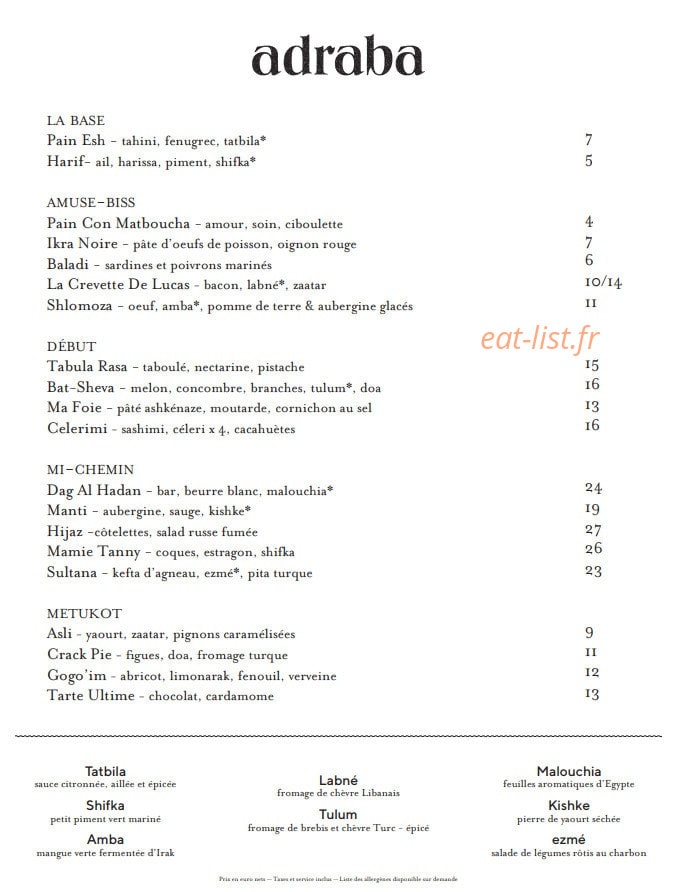 Adraba — carte page 1