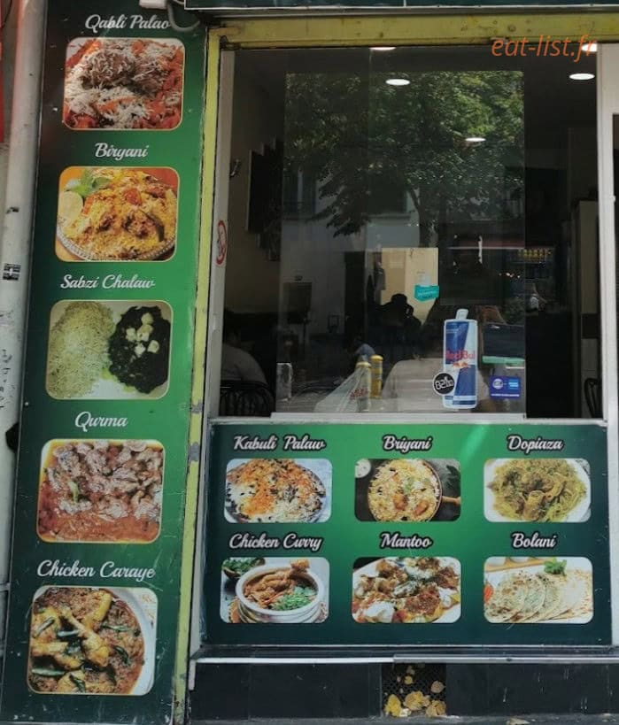 Afghan Best Food — carte page 1