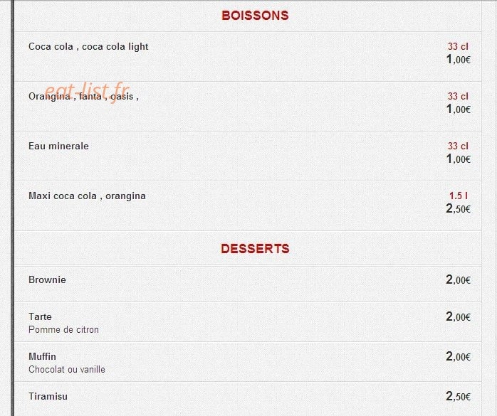 Allo Rapido Pizza — carte page 5