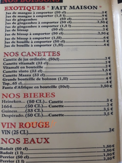 Au Délice Du Sacré-Cœur — carte page 3
