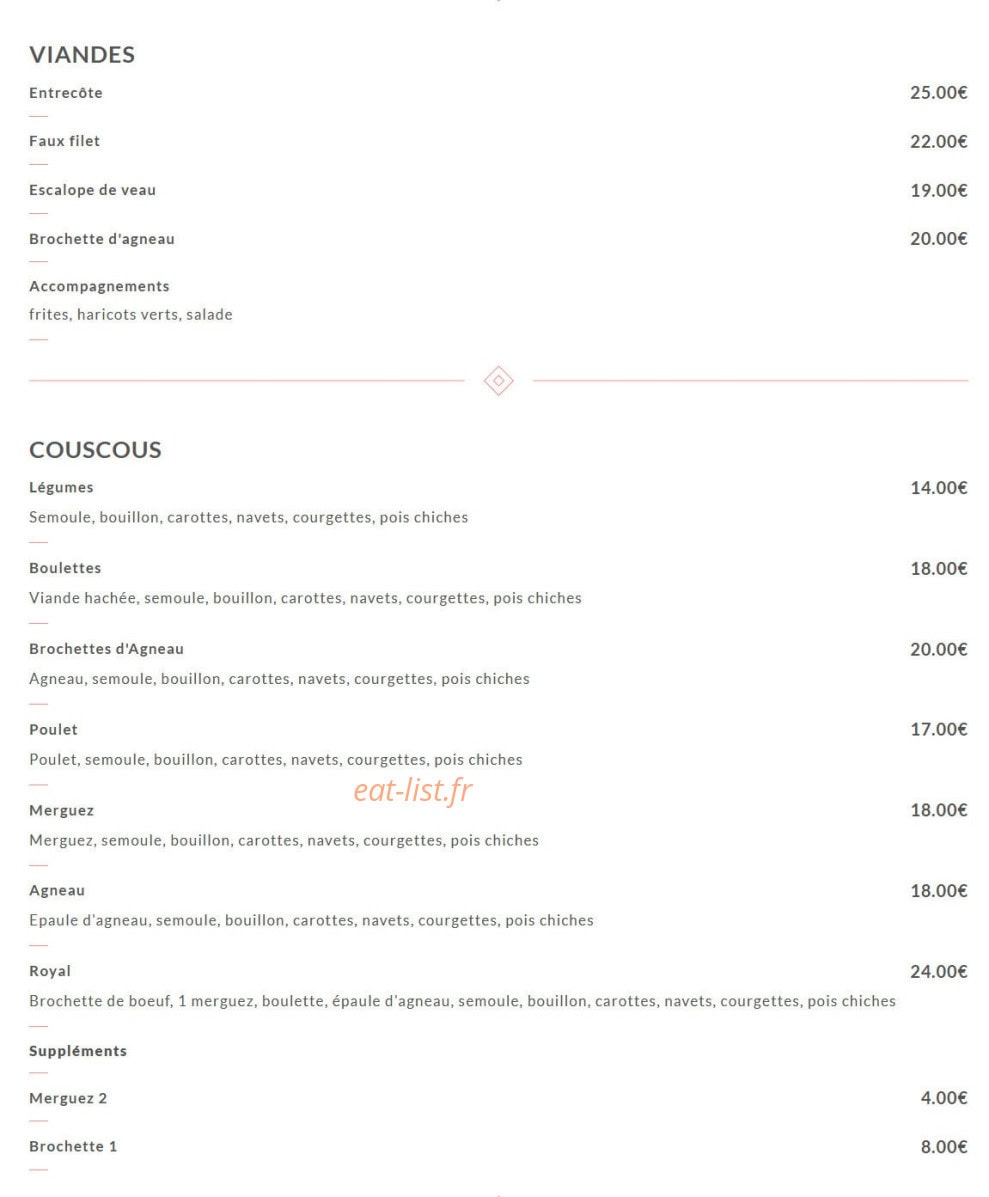 Au Rendez-Vous de Montmartre — carte page 2