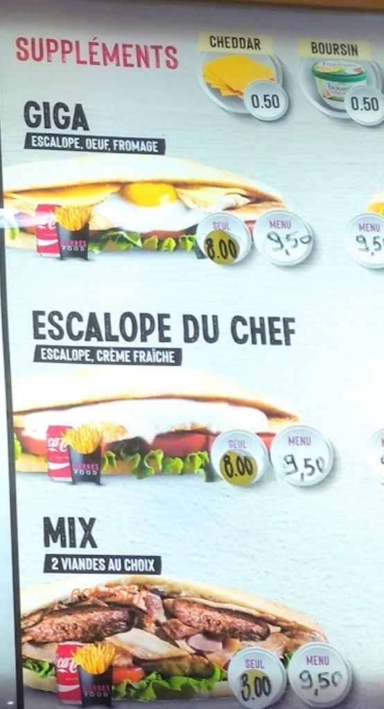 Barbes Food — carte page 7