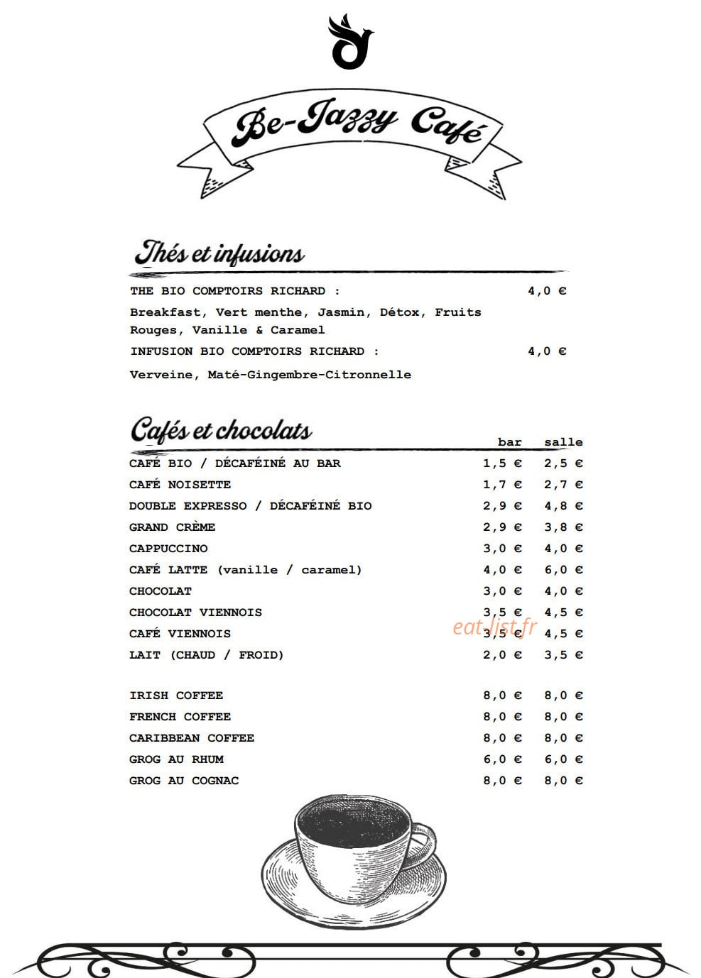 Be-Jazzy — carte page 6