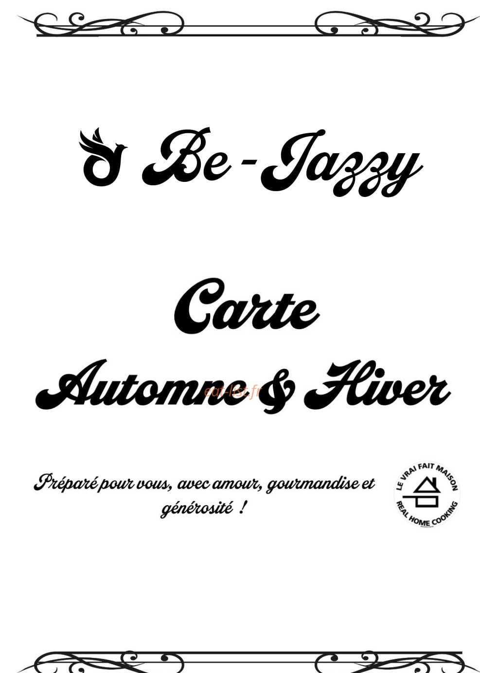 Be-Jazzy — carte page 1