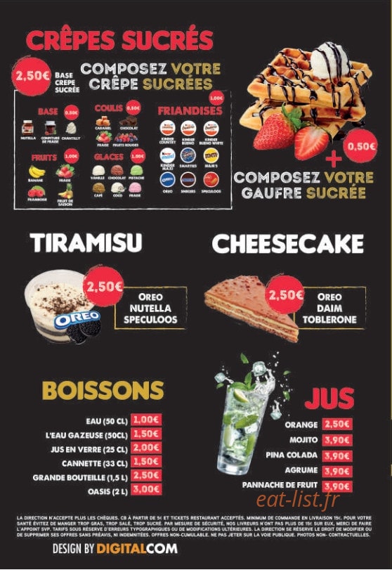 Best Cook Pizzeria — carte page 6