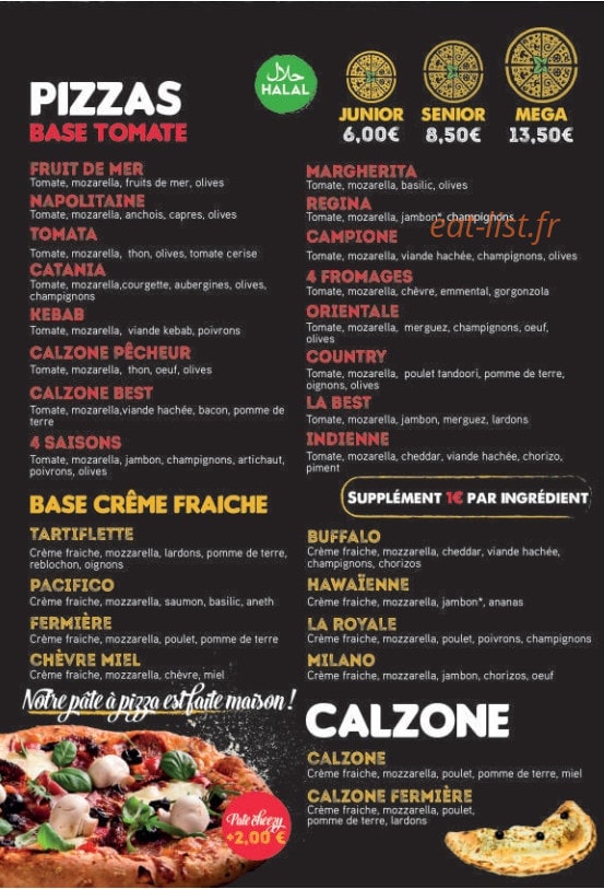 Best Cook Pizzeria — carte page 2