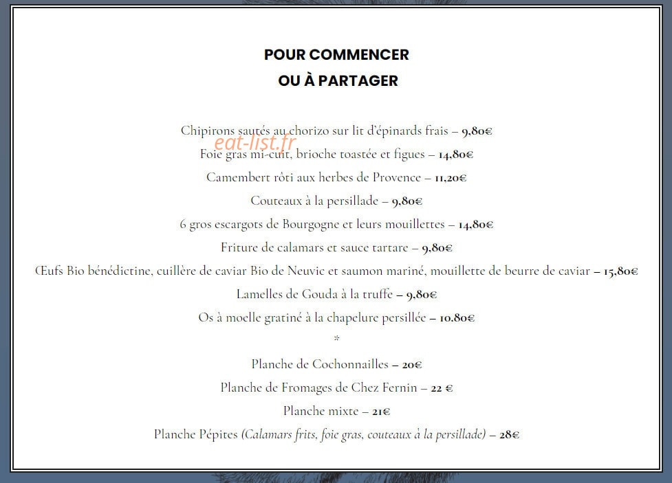 Bibiche — carte page 1