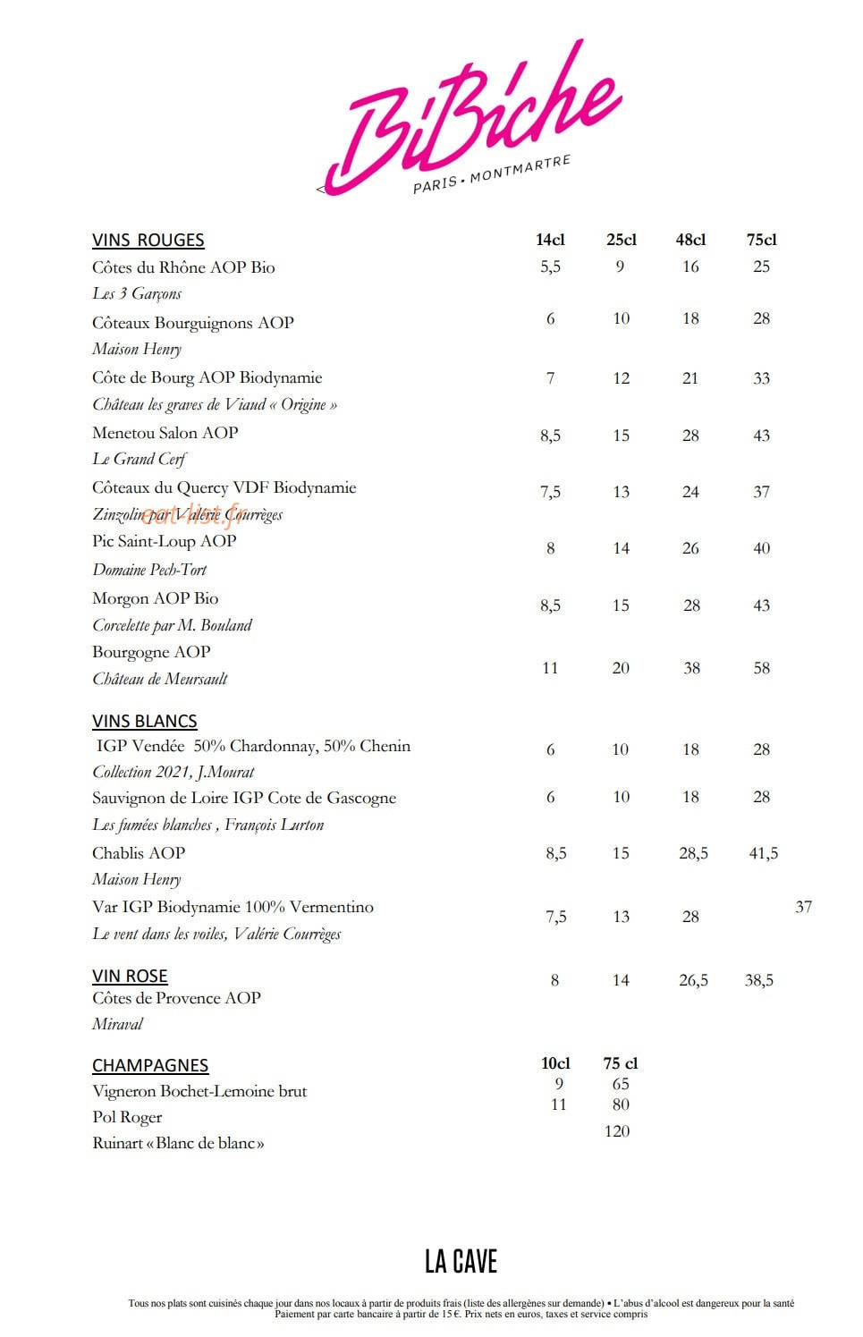 Bibiche — carte page 4