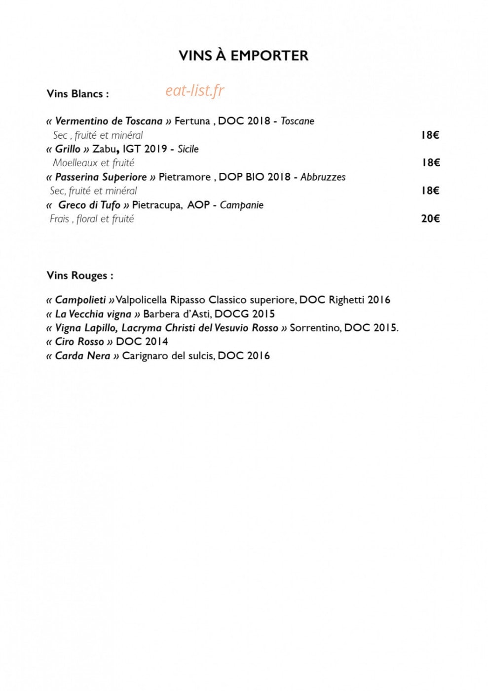 Bijou — carte page 4