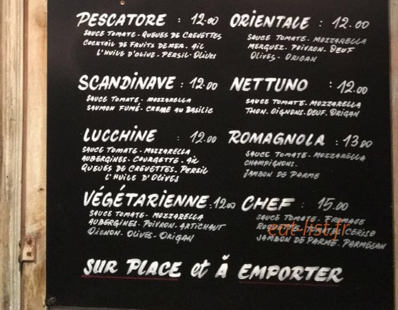 Bistrot Le 18 — carte page 2