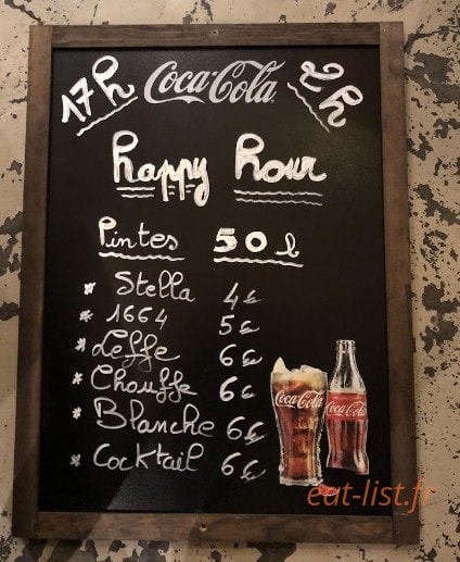 Bistrot Le 18 — carte page 3
