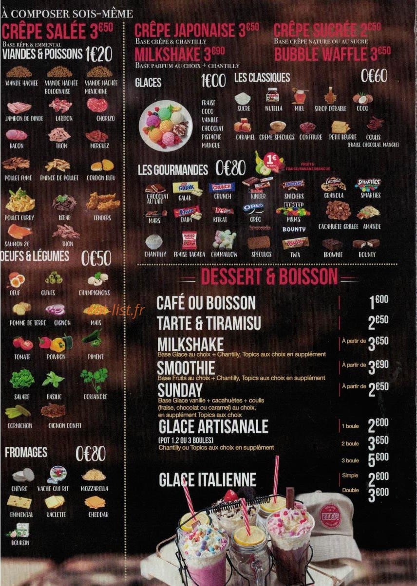 Boogy's — carte page 4