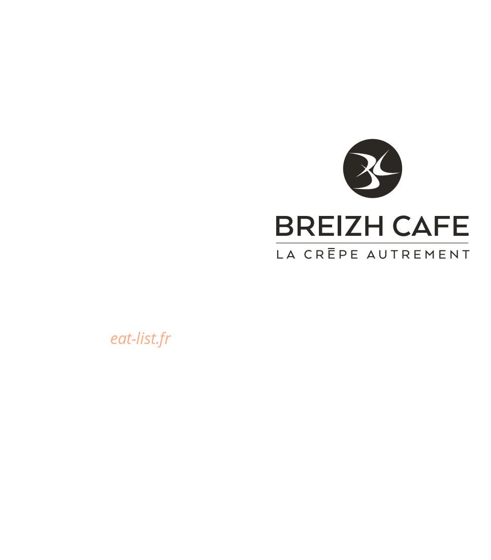 Breizh Café — carte page 1
