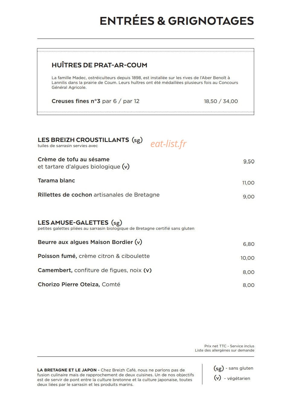 Breizh Café — carte page 2
