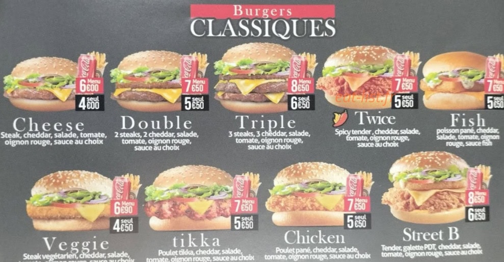 Brooklyn Burger — carte page 2
