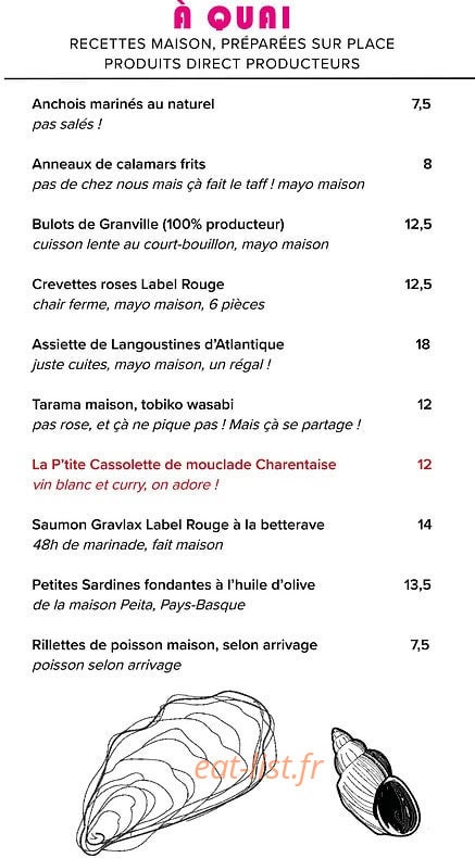 Bulot Bulot — carte page 1