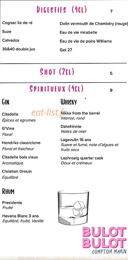 Bulot Bulot — carte page 8
