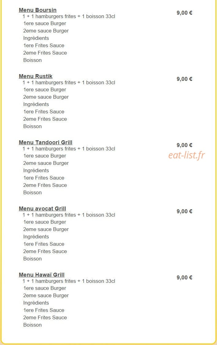 Burger Run Paris — carte page 8