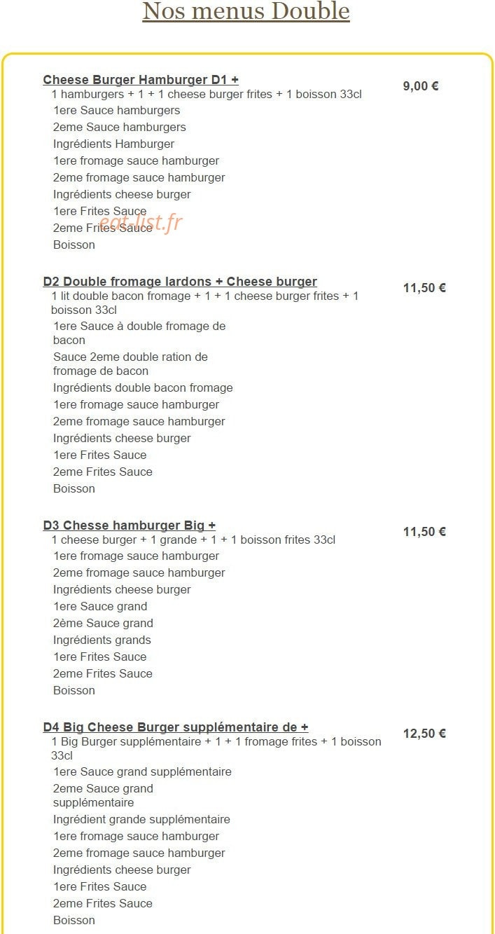 Burger Run Paris — carte page 9