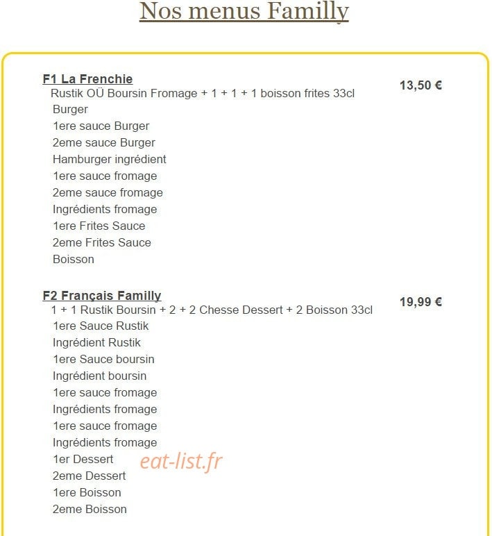 Burger Run Paris — carte page 11