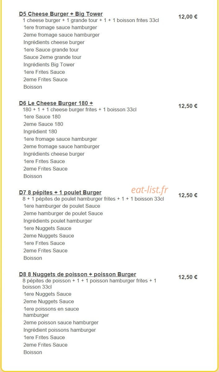 Burger Run Paris — carte page 10