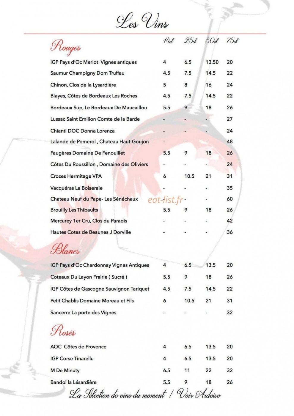 Café bruant — carte page 3