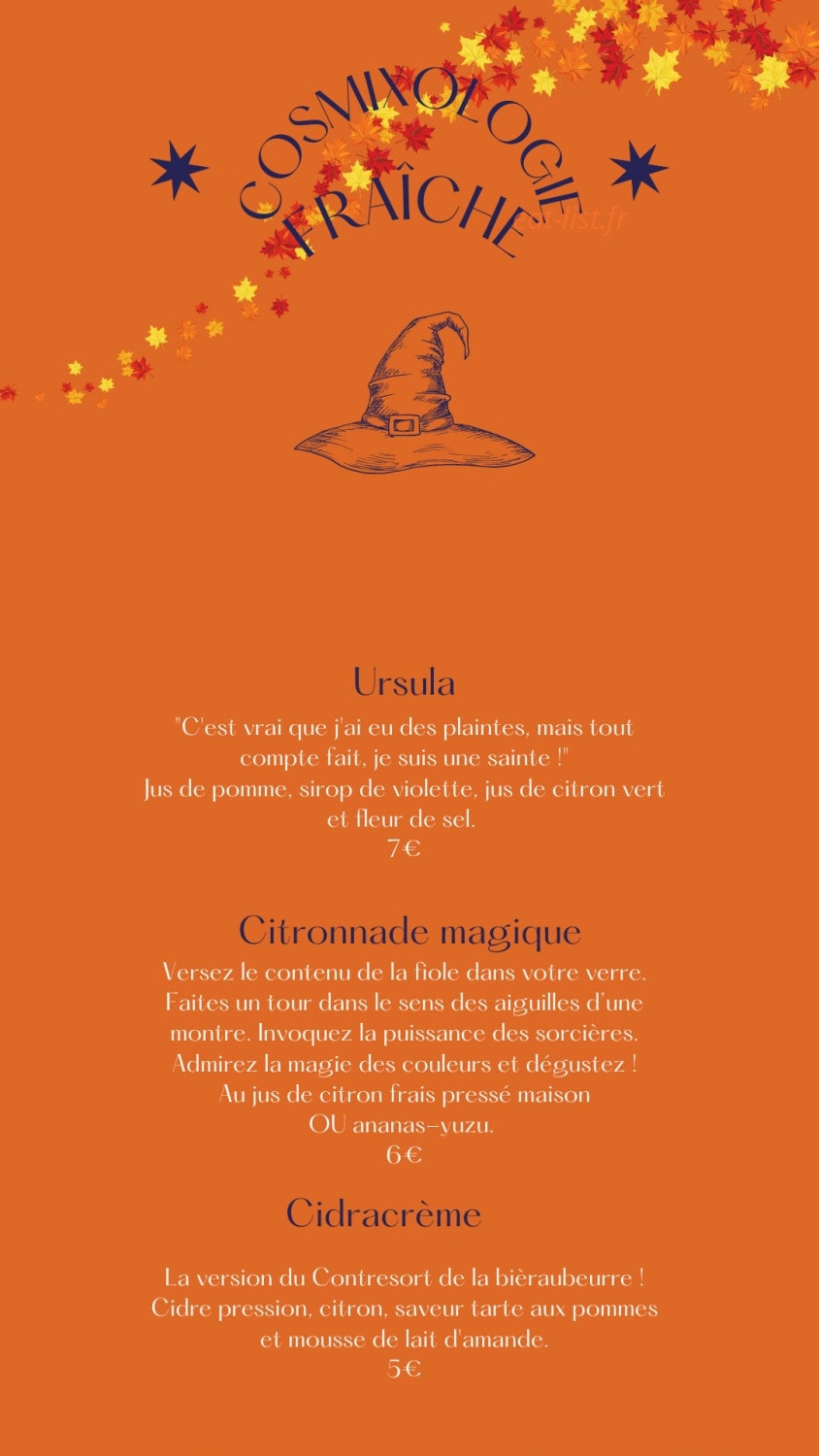 Café Contresort — carte page 4