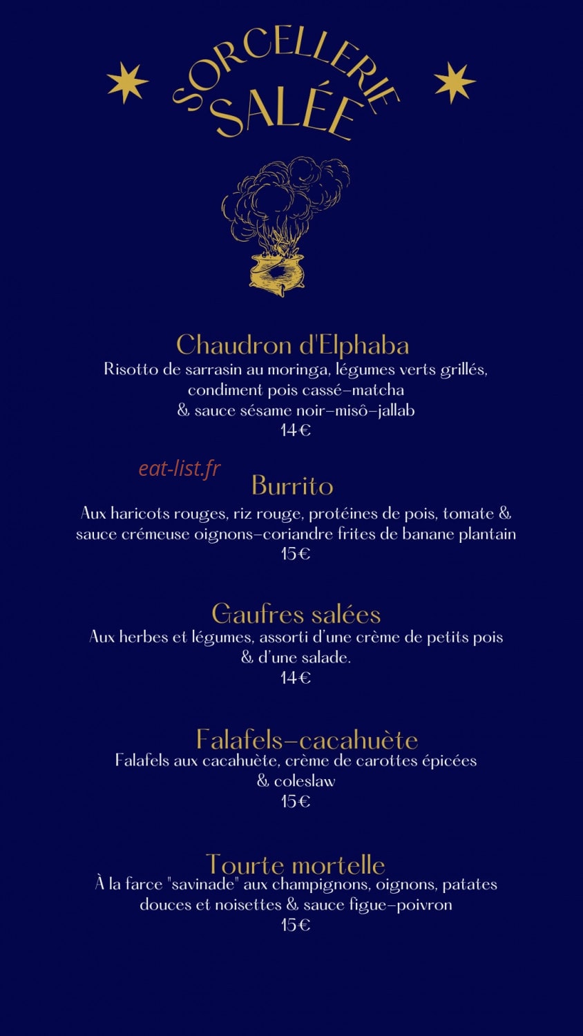 Café Contresort — carte page 2