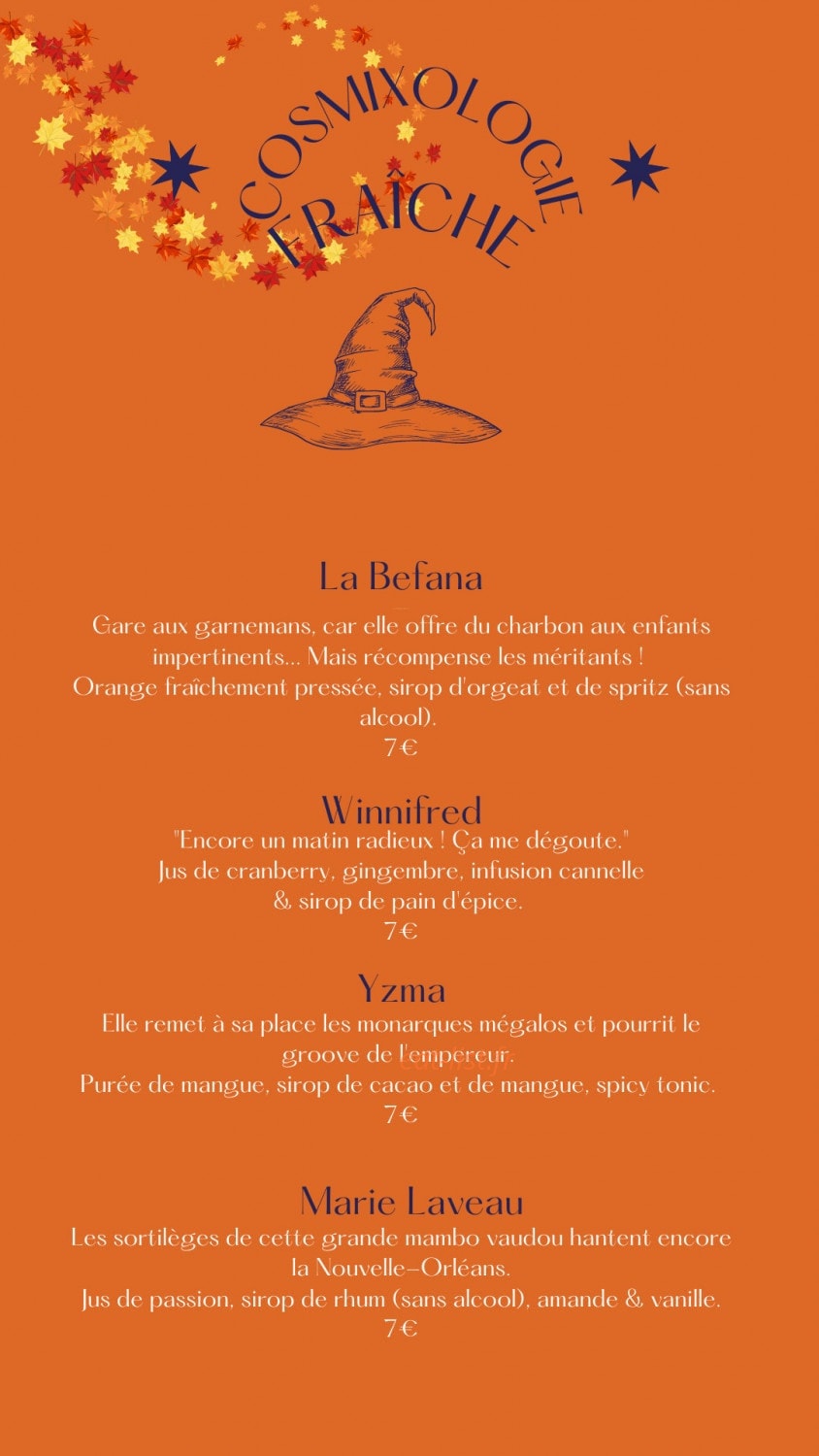 Café Contresort — carte page 3