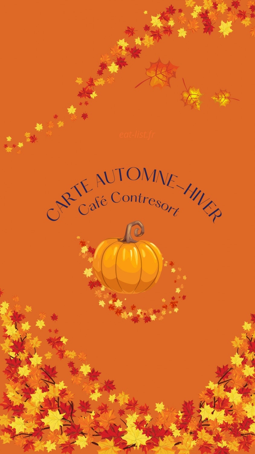 Café Contresort — carte page 1