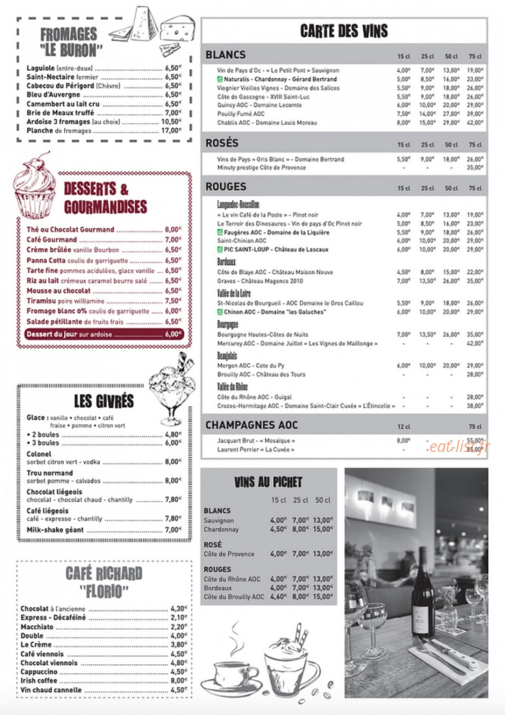 Café de la poste — carte page 2