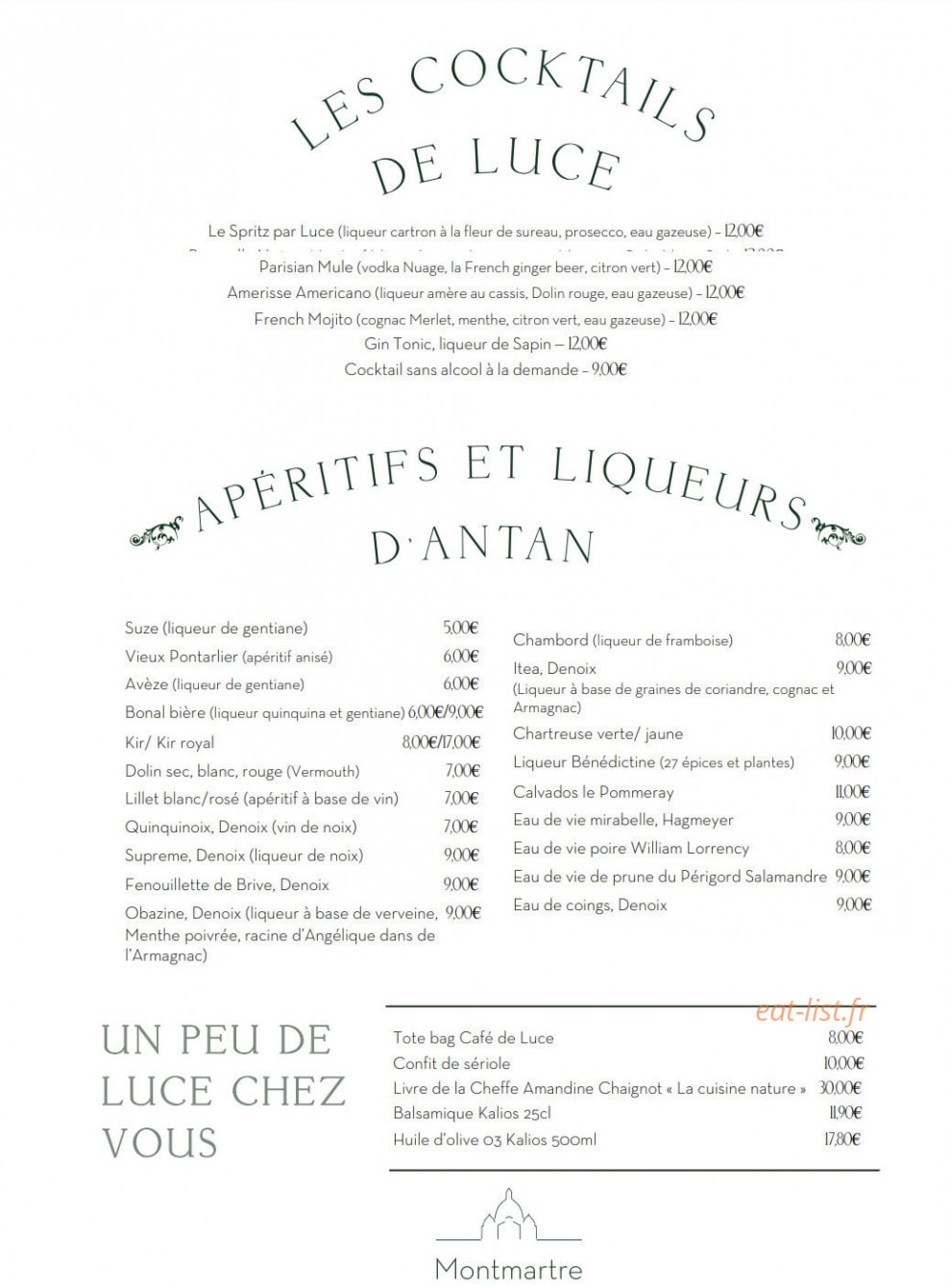 Café de Luce — carte page 4