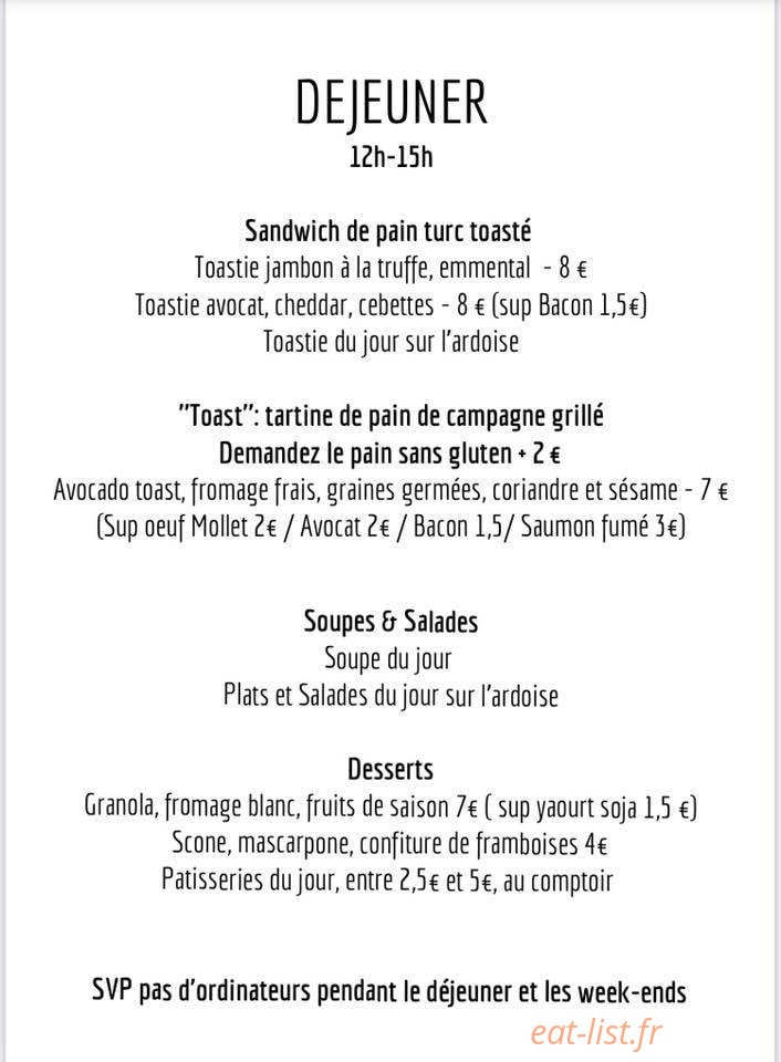 Café Pimpin — carte page 2