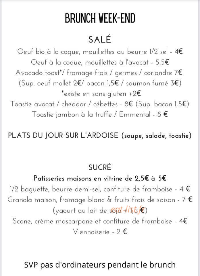 Café Pimpin — carte page 1