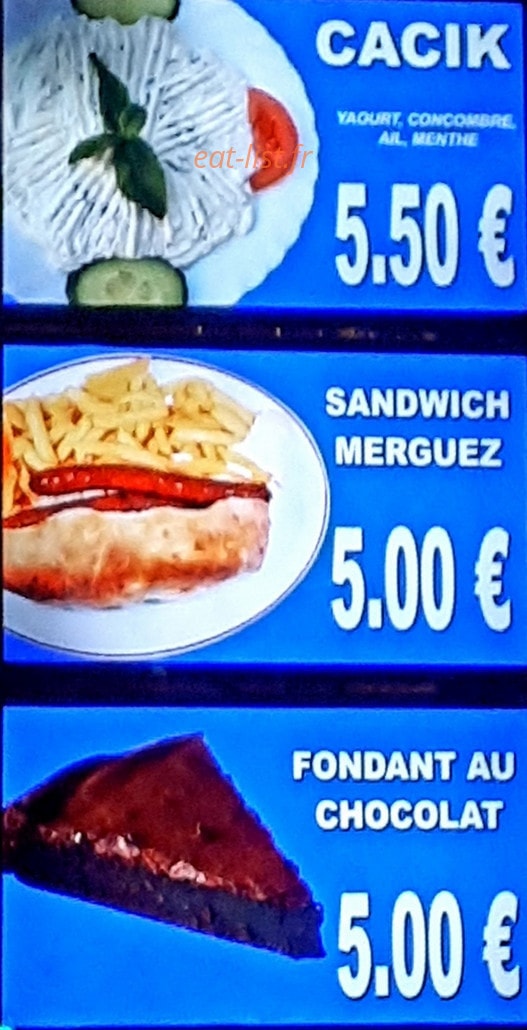 Café restaurant de la Paix — carte page 6