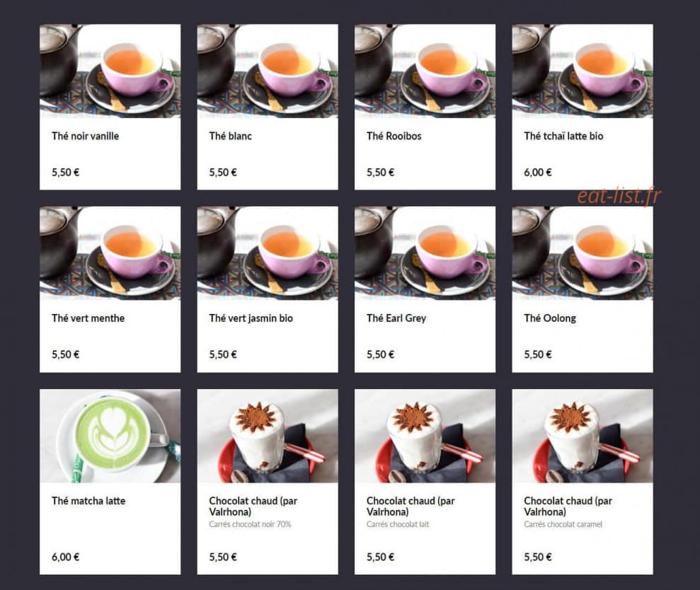 Café Tabac — carte page 4