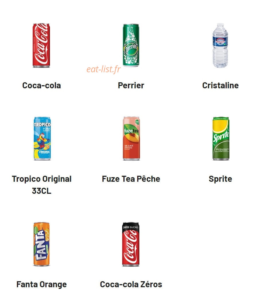 Chamas Burger — carte page 8