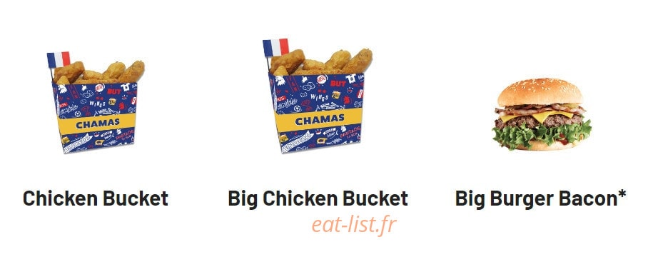 Chamas Burger — carte page 1