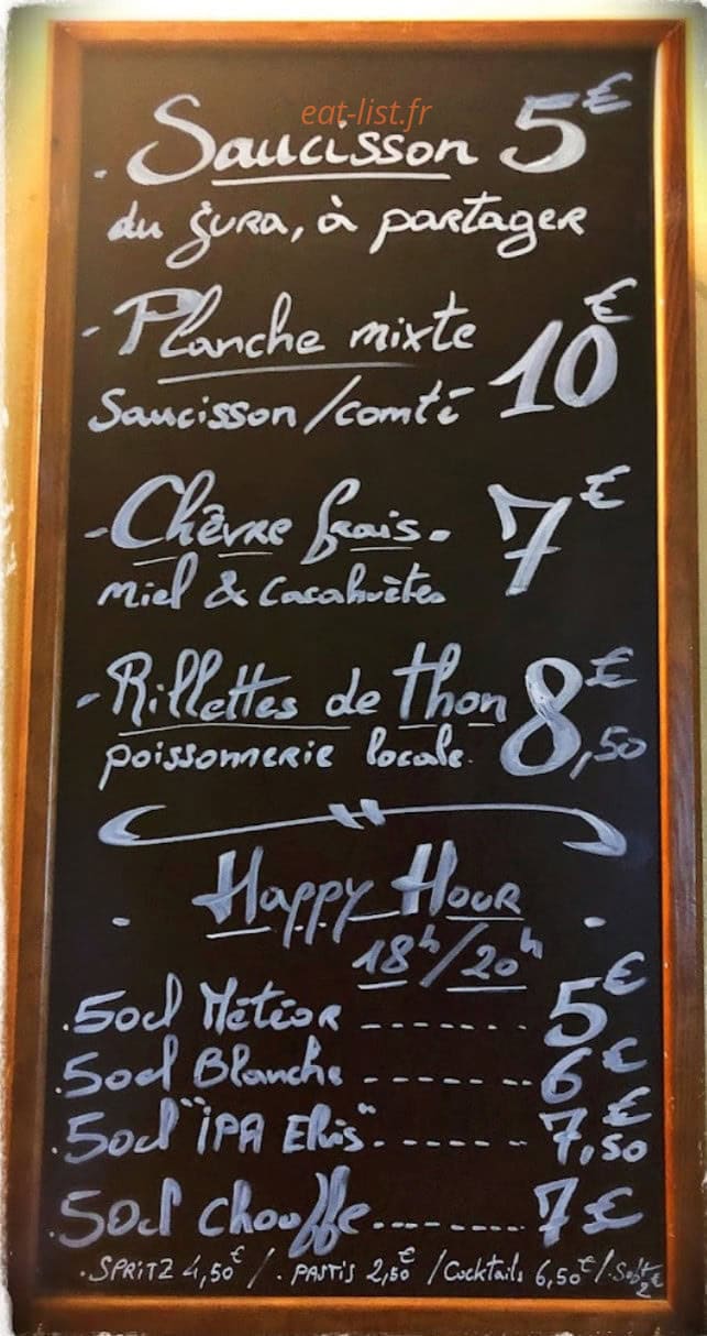 Chez Camille — carte page 1