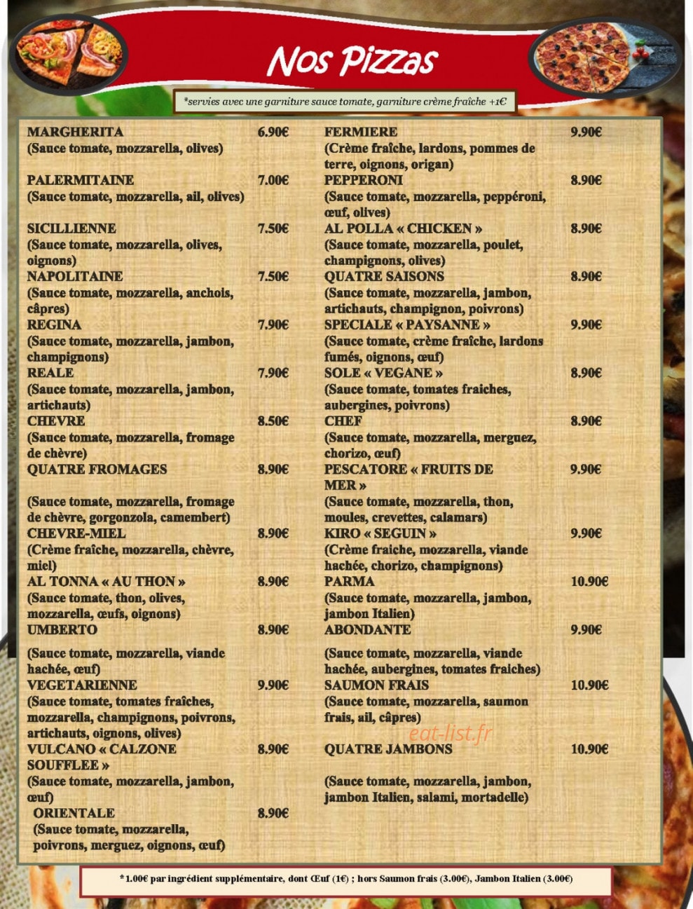 Chez Cyrille — carte page 3