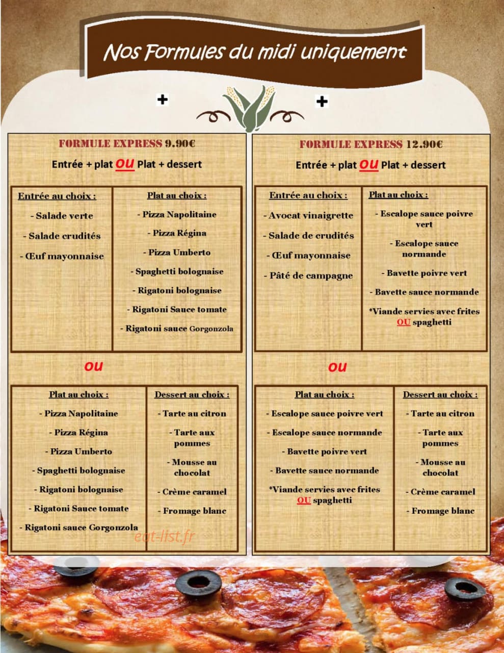Chez Cyrille — carte page 6