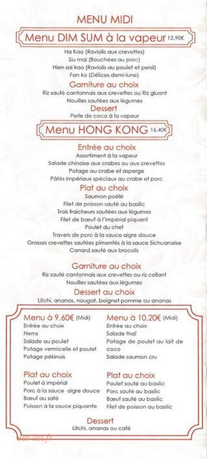 Chez Meng — carte page 2