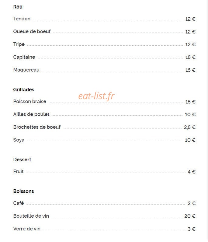 Chez Mich — carte page 2