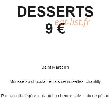 Chez Pitou — carte page 2