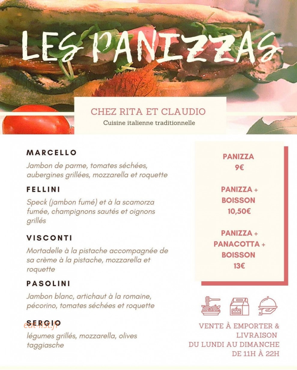Chez Rita et Claudio — carte page 2