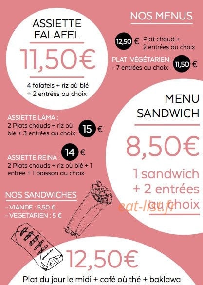 Chez Zena — carte page 3