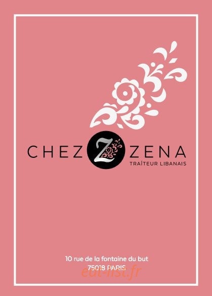 Chez Zena — carte page 1